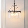 Aremythia 6 Light 25" Chandelier - CHA4057 - Black/Clear - Safavieh - 4 of 4