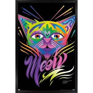 Trends International Meow Framed Wall Poster Prints - 1 of 4