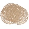 Saro Lifestyle Wire Nest Duo Placemat (Set of 4), 15"x15", Beige - 3 of 4