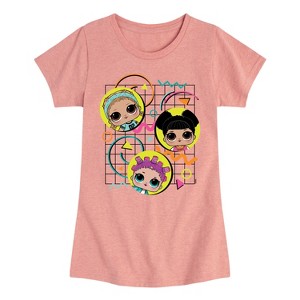 Girls' - LOL Surprise! - Retro Style Fitted Short Sleeve Graphic T-Shirt - 1 of 4