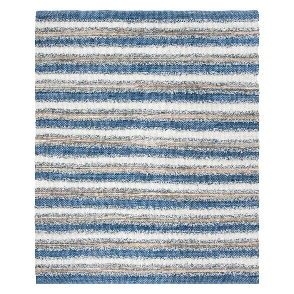 Blue Stripe Woven Area Rug 8'x10' - Safavieh