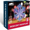 Joyfy "15" Iridescent Snowflake Light - 100 Cool White LED Holiday Decor for Christmas Eve & Indoor Displays - 4 of 4