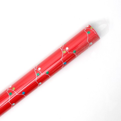 Roll Wrap Holiday Lights on Red Background - Spritz™