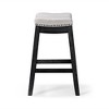 Maven Lane Sophia Backless Fabric Counter Height Bar Stool - 4 of 4
