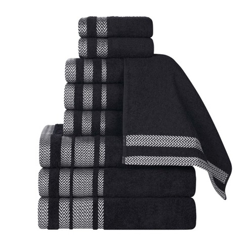 Cotton Medium Weight 9 Piece Bathroom Towel Set By Blue Nile Mills Target