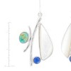 Silpada 'Full Attention’ Sterling Silver Compressed Turquoise, Lapis, and Mother-of-Pearl  Drop Earrings - 4 of 4