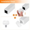 Unique Bargains Non-Skid Adjustable Furniture Leveling Feet with Threaded Stud for Chairs - 4 of 4