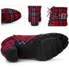 Perphy Women's Platform Lace Up Chunky Heel Plaid Printed Ankle Boots - 3 of 3