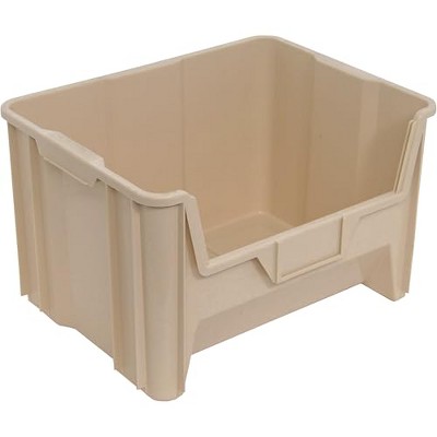 Quantum Storage Systems Container, Stacking, 15-1/4" X 19-7/8" X 12-7/16", Injection Molded High Density