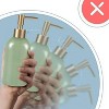 LunaLulinlk Ceramic Soap Dispenser, Refillable Liquid Hand Soap Dispenser with Gold Pump (Green) - 3 of 4