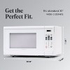 Farberware 1000-Watt 1.1 Cu. Ft. Countertop Microwave Oven With LED Lighting and Child Lock, White - 4 of 4