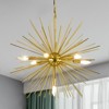 Maxax 25.6" 7-Light Gold/Black Starburst Chandelier - 4 of 4