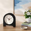 6" Arch Table Clock Black - Room Essentials™ - 2 of 3