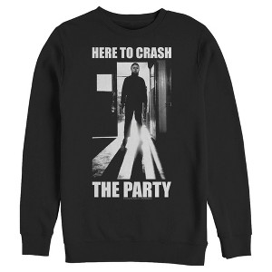 Men's Halloween II Michael Myers Crash the Party Sweatshirt - 1 of 4