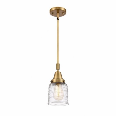 Bell - 1 Light Stem Hung Mini Pendant In Industrial Style-11.13 Inches Tall and 5 Inches Wide