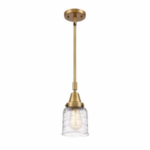 Bell - 1 Light Stem Hung Mini Pendant In Industrial Style-11.13 Inches Tall and 5 Inches Wide - 1 of 1