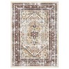 Garvee Modern Abstract Area Rug, Stain Resistant Washable Floor Mat,Large Rug for Living Room Bedroom Dining Room Office (Beige+Blue) - 2 of 4