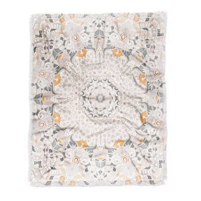 60"X50" Monika Strigel Boho Summer Throw Blanket White - Deny Designs