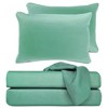 BedVoyage Twin XL 300 Thread Count Luxury Bed Sheet Set Seaglass - 3 of 4