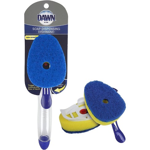 Dawn Ultra Soap Dispensing Non-scratch Dish Wand Combo With 2 Refill  Scrubber Heads : Target