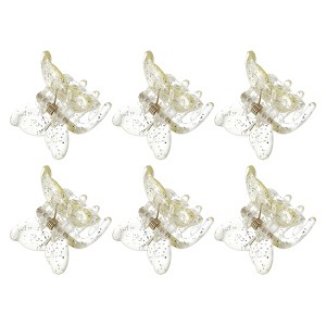Unique Bargains Fashion Butterfly Small Clip Hairdo Clip for Women 6 Pcs - 1 of 4
