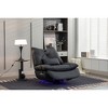 270° Swivel Glider Recliner Chair with Power Recline, USB & Type-C Charging Ports, Bluetooth Speaker, Hidden Arm Storage, and Atmosphere Lamp - 4 of 4