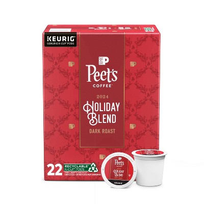 Peet's Coffee Holiday Blend Dark Roast Coffee - 22ct