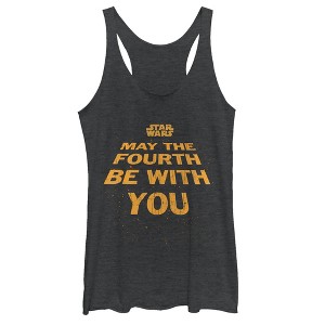 Women's Star Wars May the Fourth Opening Crawl Racerback Tank Top - 1 of 3