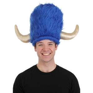 HalloweenCostumes.com One Size Fits Most   Fun Accessories Adult Deluxe Blue Lodge Man Hat, White/Blue - 1 of 4