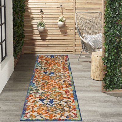 Sunny Sensation 5' x 7' Multicolor Geometric Synthetic Area Rug