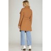 Women's Long Sleeve Open Front Wrap Coat - SHE + SKY - 3 of 3