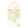 Hudson Baby Cotton Animal Face Hooded Towel, Yellow Duck, One Size - 4 of 4