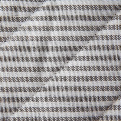 Gray and White Cotton Polyester Potholder Set of 4
