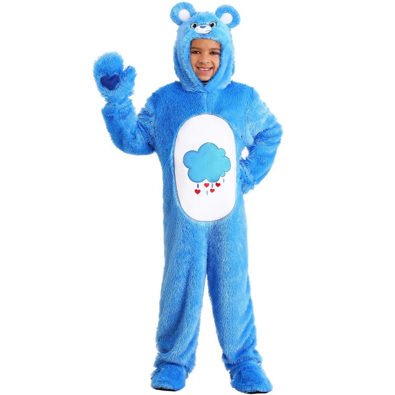 HalloweenCostumes.com Child Care Bears Classic Grumpy Bear Costume., 1 of 3