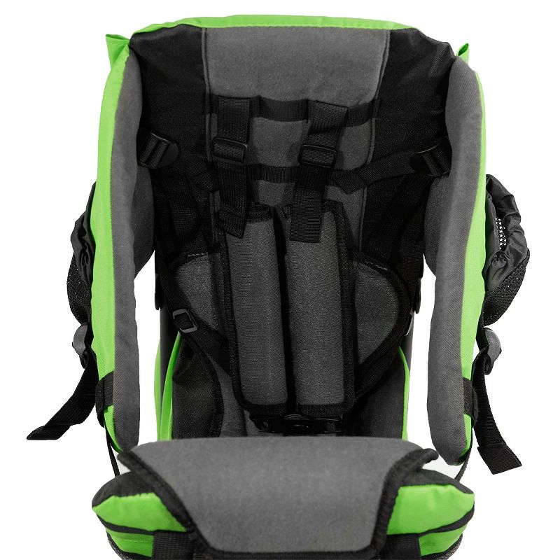 ClevrPlus CC Hiking Child Carrier Baby Backpack Camping for Toddler Kid, Green, 5 of 7