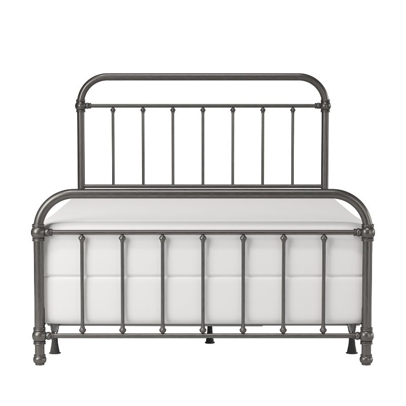 Queen Kirkland Metal Bed Aged Pewter - Hillsdale Furniture, 6 of 14
