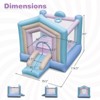 Infans Kids Bounce House with Slide Basketball Rim Manual Pump 480W Blower Included - 2 of 4