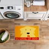 Stupell Industries Beware Of Dog Greeting Printed Plush Bath Mat And Bath Rug, Design By Stephen Huneck, 18"X30" - 4 of 4