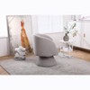 TOAOTBNBO 360° Swivel Accent Chair With Barrel-curved backrest, Modern Armchair for Bedroom Club Chair with Sloping Arms and Stylish Base - 4 of 4
