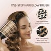NICEBAY Hair Dryer Brush, Hot Air Brush with Display Scree, Blow Dryer Brush, Hot Air Dryer Brush, Ceramic Barrel, Hot Air Straightener Brush Smooth - 3 of 4
