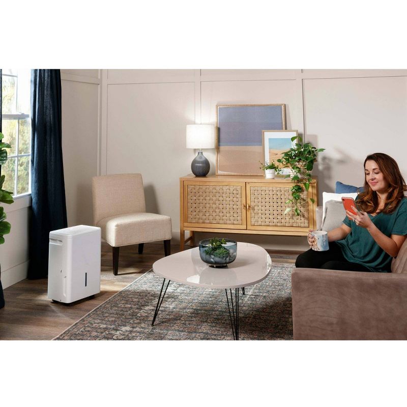 Haier Energy Star 20 Pint Dehumidifier for Bedroom or Damp Spaces up to 1500 sq ft QDHR20LZ White, 6 of 19