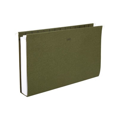 Staples Hanging File Folders 2" Expansion Letter Size Standard Green 25/Bx TR117515/117515