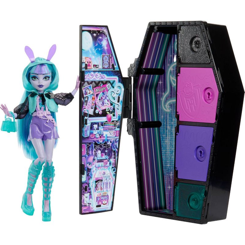 Monster High 12.75&#39;&#39; Skulltimate Secrets Neon Frights Twyla Fashion Doll, 1 of 9