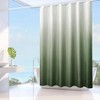Sage Green Ombre Shower Curtain, Waffle Weave Textured, 72x72, Water Repellent, Machine Washable with Hooks - 2 of 4