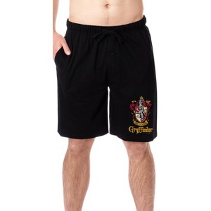Harry Potter Mens' Hogwarts All Houses Sleep Pajama Shorts - 1 of 3