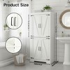FurnitureR 68" Tall Kitchen Pantry Storage Cabinet, Freestanding Wood Cupboard with 4 Shelves and Doors  for Dining Room, Living Room, Office, White - 4 of 4