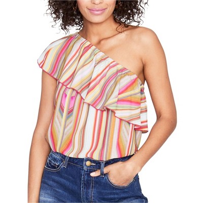Rachel Roy Womens Third Dime One Shoulder Blouse