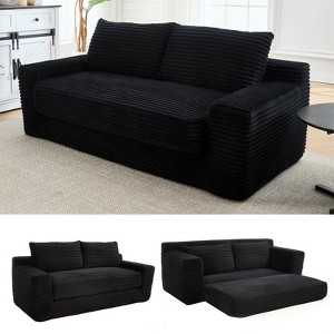 Hrinhom 70.9" W Convertible Sofa,Modern Corduroy Loveseat,Compression Sofa - 1 of 4
