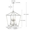 TOBILI 8-Light Pendant Lighting for Kitchen Island Geometric Brushed Nickel Ceiling Mount Light Fixture for Dining Room, Hallway - 2 of 4