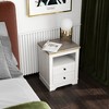 HDZNVF Farmhouse Nightstand with 2 Drawers Storage Cabinet - 3 of 4